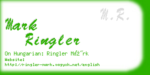 mark ringler business card